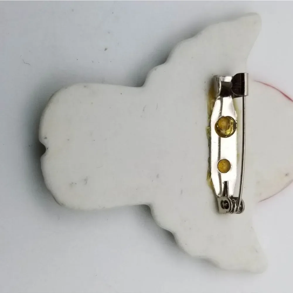 Irish angel four leaf clover brooch‎ good luck